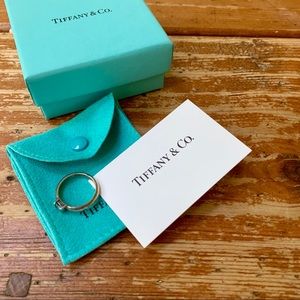 Tiffany & Co Sterling Silver Aquamarine Ring